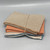Set of 3 Waffle Towels Orange & Taupe