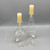 Box of 4 Bottle Taper Candles, Ivory