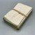 Set of 3 Waffle Towels Green & Tan