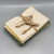 Set of 3 Waffle Towels Green & Tan
