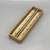 Set of 2 Cream & Gold Dot Taper Candles