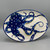 Blue Octopus Oval Platter