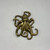 Antiqued Brass Octopus
