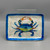 Blue Crab Painted Capiz Dish