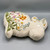 Embroidered Floral Rabbit Pillow