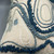 Blue Topography Embroidered Pillow
