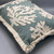 Embroidered Coral Lumbar Pillow