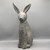 Gray Rabbit Garden Sculpture