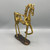 Gold Slim Horse Sculpture