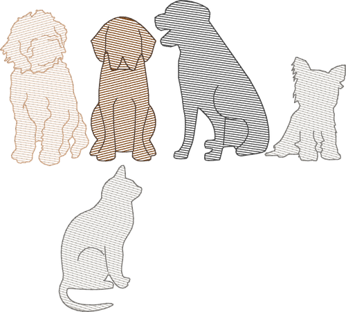 Pets (Build Your Own Family) Quick Stitch Embroidery