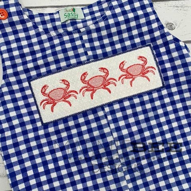 Download Faux Smocked Crab Trio Quick Stitch Embroidery Marmiebeeboutique Gmail Com