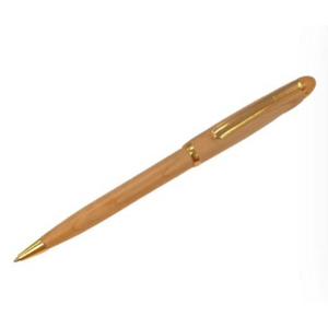 Imperial Wood Light Brown Gold Trim Ball Pen IMP312M
