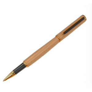 Imperial Wood Light Brown Gold Trim Ball Pen IMP318M