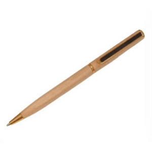 Imperial Wood Light Brown Gold Trim Ball Pen IMP316M