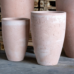Vessara | Blushstone  55cm Extra Large Tall Concrete Planter  32L Decorative Vase Pot