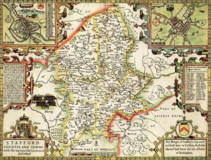 Suffolk Historical Map 1000 Piece Jigsaw Puzzle (1610)