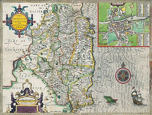 Leinster Historical Map 1000 Piece Jigsaw Puzzle (1610)