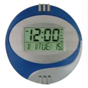 Kadio Kenko Digital Blue with Temperature Day/Date Display Wall Mounted Clock