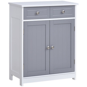 Premium Grey 2-Drawer Bathroom Cabinet - Sleek & Durable Design - Spacious Storage