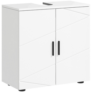 kleankin Bathroom Vanity Unit, Under Sink Cabinet with Shelf, White
