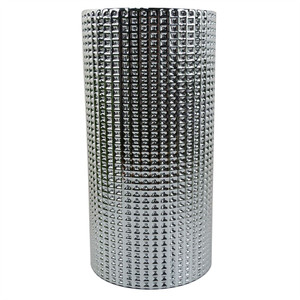 Premium 30cm Silver Dot Glass Vase