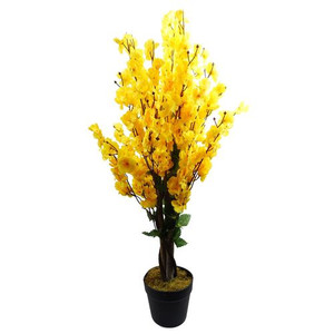 90cm Artificial Yellow Blossom Tree