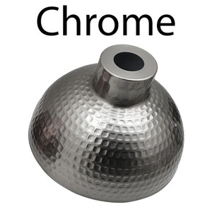 Modern Retro Ceiling Light Shade Easy Fit Pendant Lampshade - Chrome