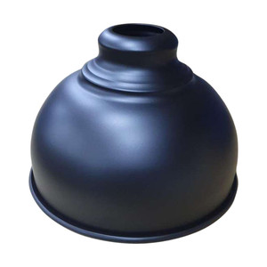 Easy Fit Pendant Light Shade 21cm Metal Curvy Lampshade Wall Lamp / Ceiling Lamp - Black