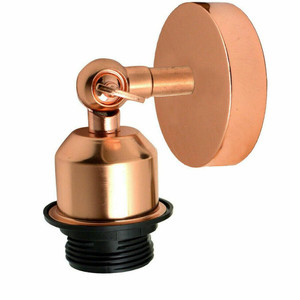 Vintage Industrial Flush Mount Wall Sconce - Adjustable, Multi Room - Quality Metal - Various Colors - Rose Gold