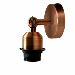 Vintage Industrial Flush Mount Wall Sconce - Adjustable, Multi Room - Quality Metal - Various Colors - Copper