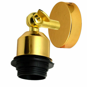 Vintage Industrial Flush Mount Wall Sconce - Adjustable, Multi Room - Quality Metal - Various Colors - French Gold