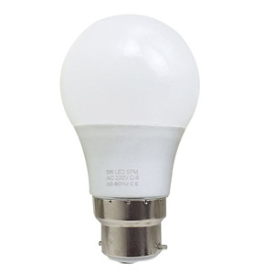 3W B22 Screw LED Light GLS bulbs, Energy Saving Edison  Cool White 6000K non dimmable lights - Pack 1