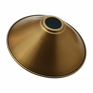 Modern22 x 10cm Cone Light Shades Metal Easy Fit Ceiling Pendant Hanging Lampshade only - Yellow Brass