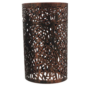 Industrial Retro pendant  lampshade barrel shaped Loft Style Metal Ceiling Lamp shade for pendant light ,wall lights - Rustic Red