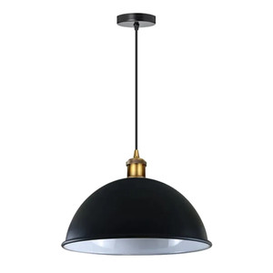 Vintage Black Inner White Ceiling Pendant Light Shade - High Quality Hanging Lamp for a Cozy Atmosphere