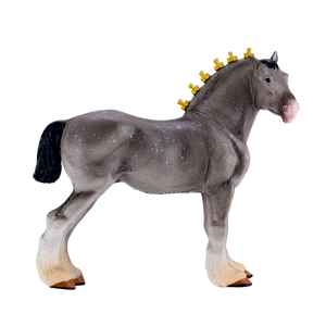 Shire Horse Dapple Grey Toy Realistic Equestrian Figurine