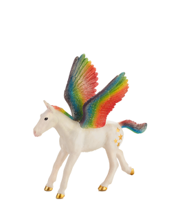 Rainbow Pegasus Baby Fantasy Horse Figure