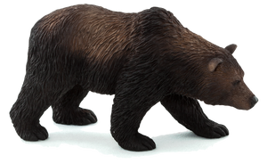 Grizzly Bear Toy Realistic Wildlife Model