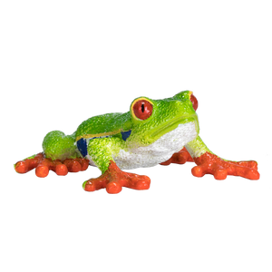 Red-Eyed Tree Frog Toy Realistic Rainforest Amphibian Figure