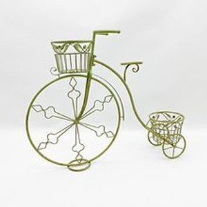 107CM LEAF GREEN BICYCLE PLANTER