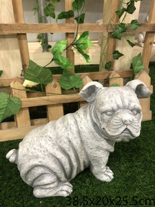 39X20X26CM SITTING BULLDOG