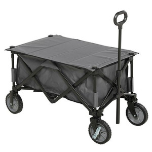 Garden Cart for camping, fishing, exercise, shopping, gardening Dark Grey 108L x 55W x 93H cm