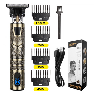 Small LCD Screen Display Professional Men Cordless Hair Clippers Beard Trimmer Cutting Machine Kit