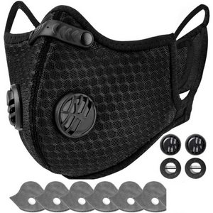 Reusable Half Face Cover Mask w/ Filter Cycling Outdoor Sport Face Mask
