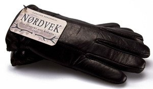 Nordvek Mens Leather Gloves With Sheepskin & Lambswool Lining - 302-100 - M - 9