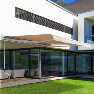 Premium Retractable Awning with Remote Control - Ideal for Sun Protection and Rain Shelter - 300cm x 250cm x 160cm