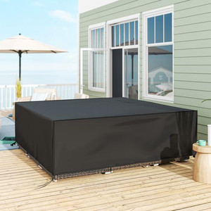 Outsunny Large Garden Set Square Cover Outdoor Furniture Waterproof Resist Fade