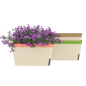 Outsunny 3 Pcs Self Watering Plant Pots w/ Visual Water Level Window