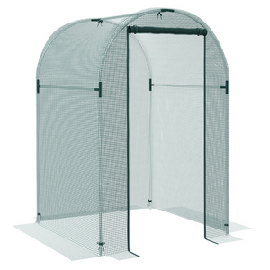 Outsunny Fruit Cage, Plant Protection Tent, 1.2 x 1.2 x 1.9m - Green / 120W x 120D x 188Hcm