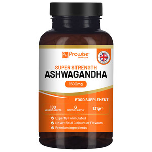 Ashwagandha 1500mg 180 Vegan Tablets | 6 Months Supply